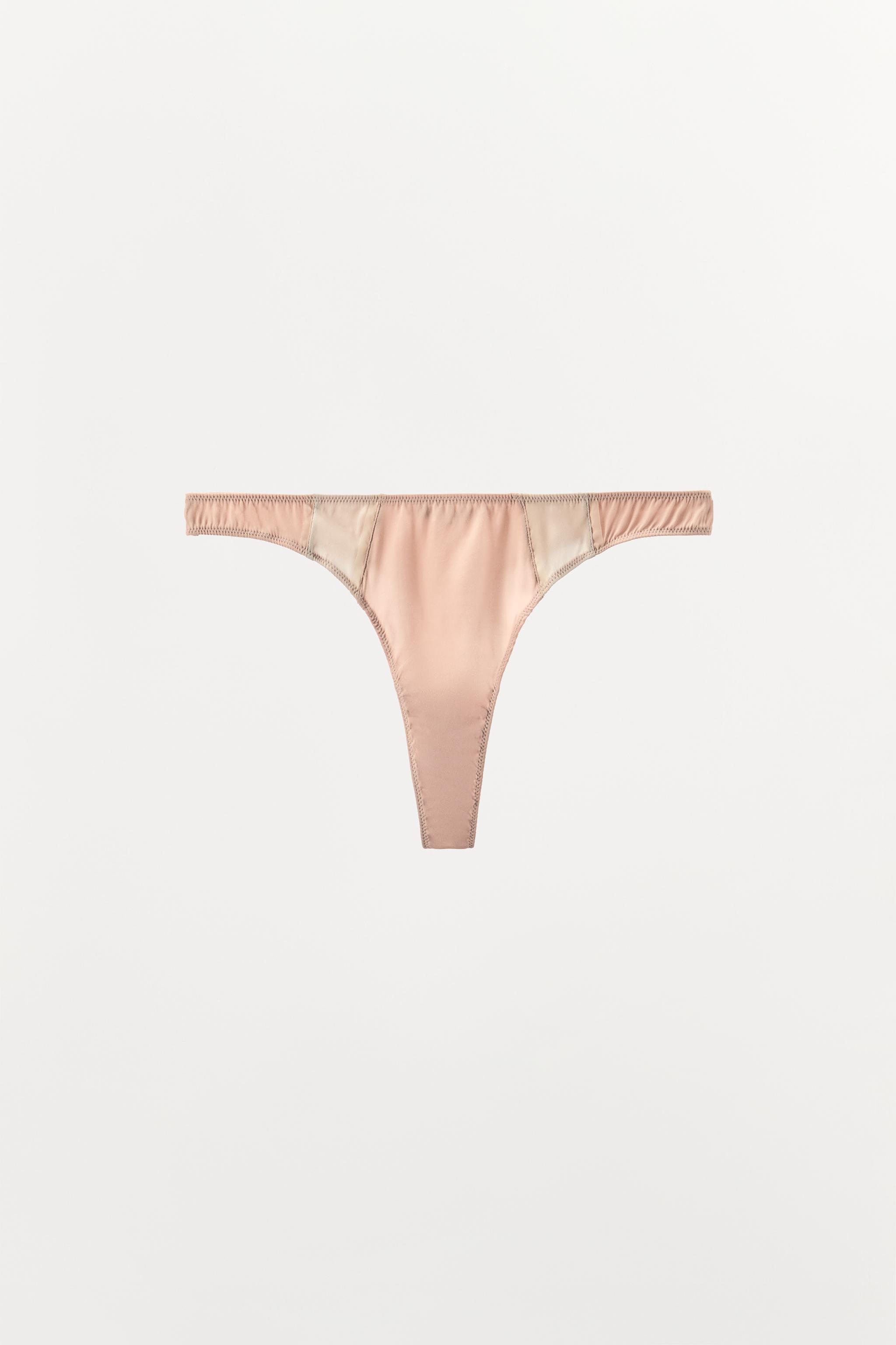 COMBINATION SILK BLEND THONG